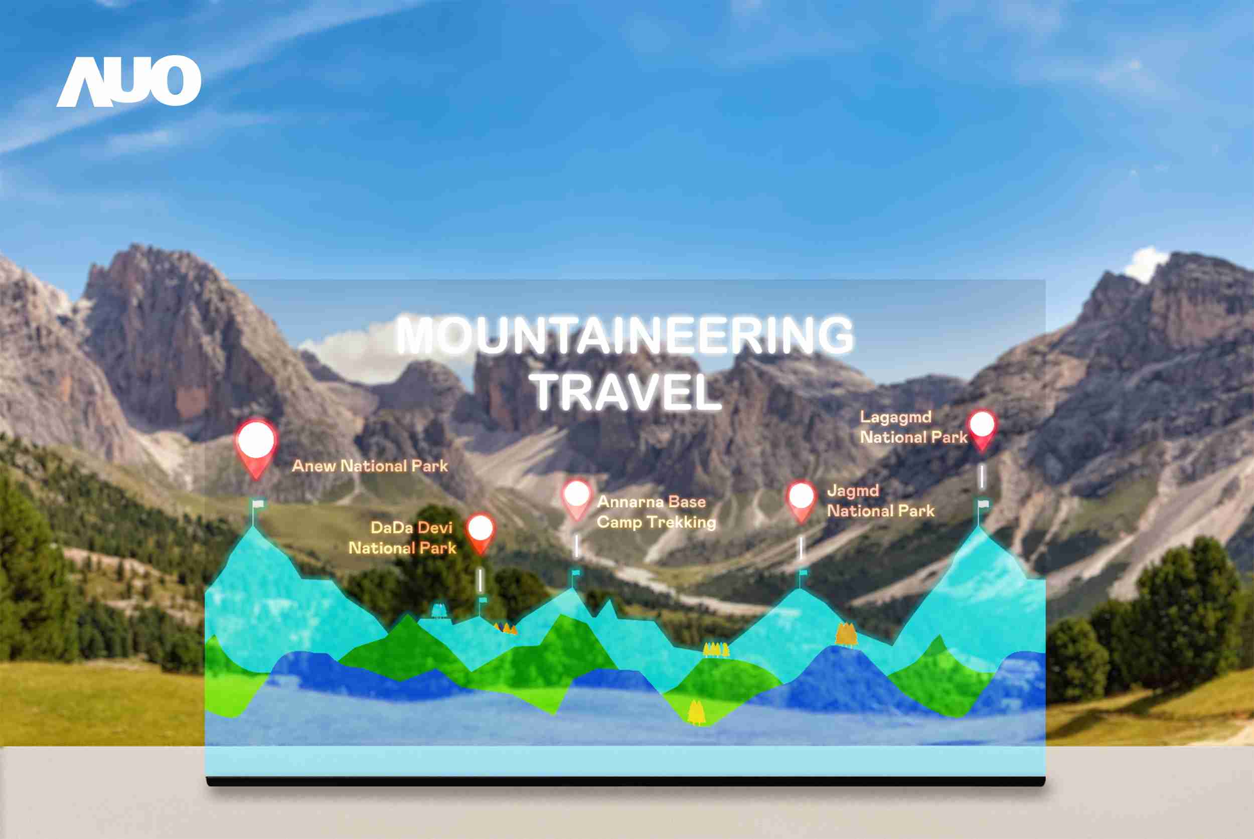 糖果派对展示全球单片尺寸最大(*)42吋透明Micro LED显示器拼接而成的〝64吋透明Micro LED显示器〞，，具备高透明度、、1,000 nits高亮度、、、、广色域、、、采用三边无边框的无缝拼接等多重特色，，，呈现超高清、、细腻画质而不遮挡后方视觉，，，，满足层峰需求，，，，可广泛运用于零售、、、艺术展览或商业空间等场域